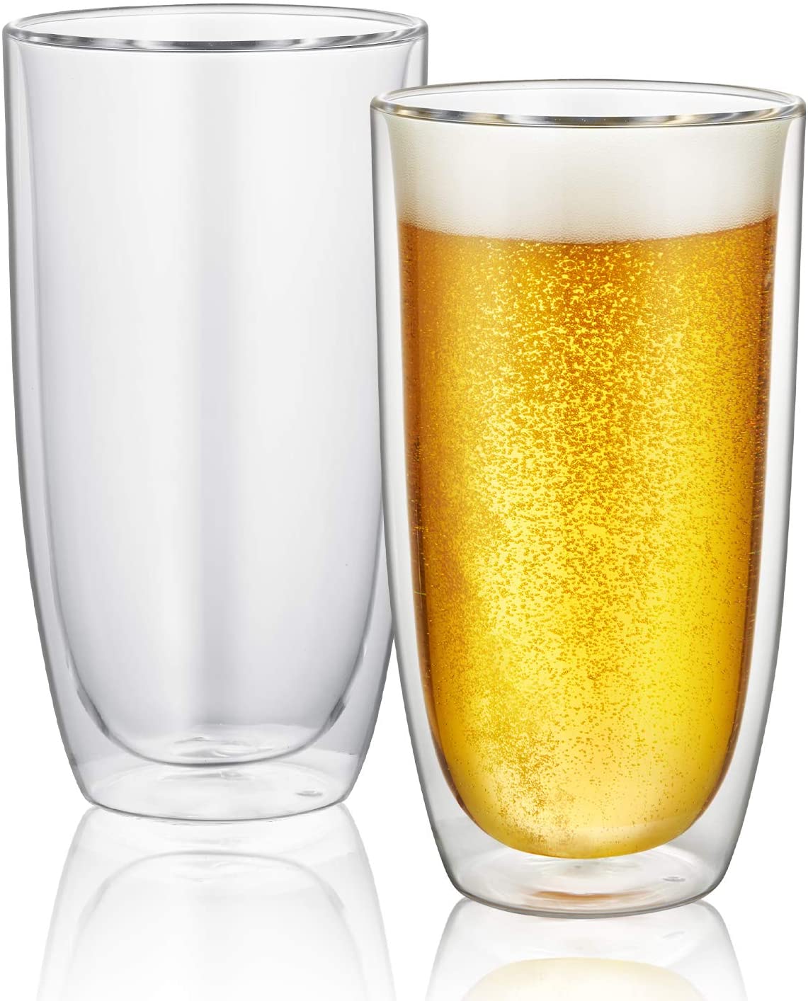 Double Wall Ultra Clear Insulated Mug Set of 2