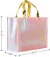 Pink Non Woven Tote Bag with Handles, Fashionable Bridesmaid Gift Bag, Durable Shopping Bag for Wedding SB-008