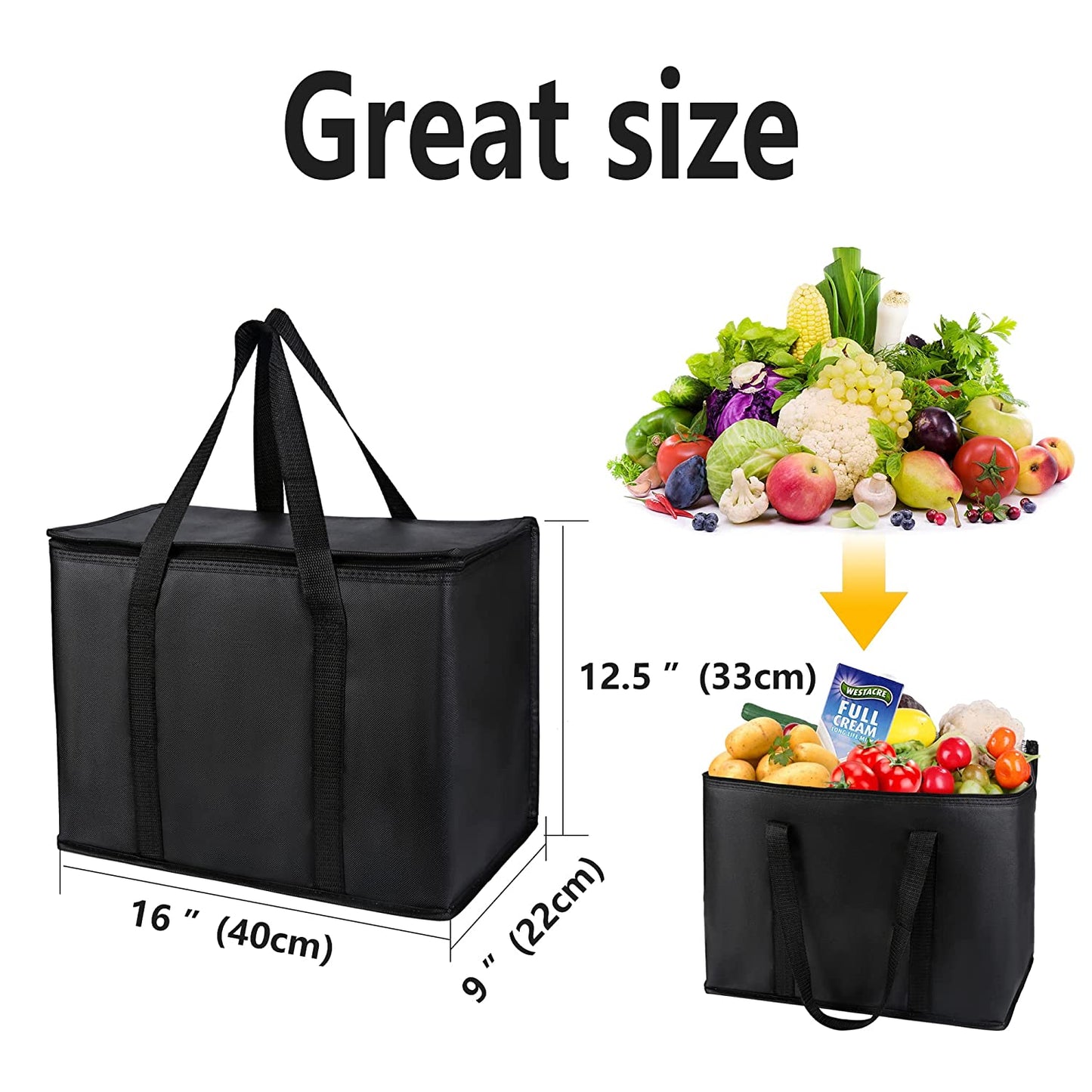 Eco Fashion 600d Travel Insulated Lunch Thermal Bag CB-001