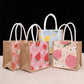 Colorful Eco Friendly Green PE Lamination Burlap Grocery Foldable Reusable Tote Shopping Bags SB-004