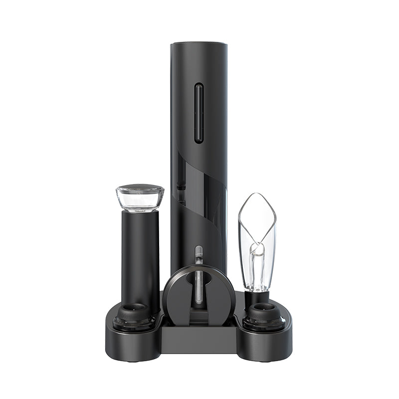 High quality Multifunction Wine stopper, wine pourer, Electric Bottle Opener Gift Set for ins Style WSET-01