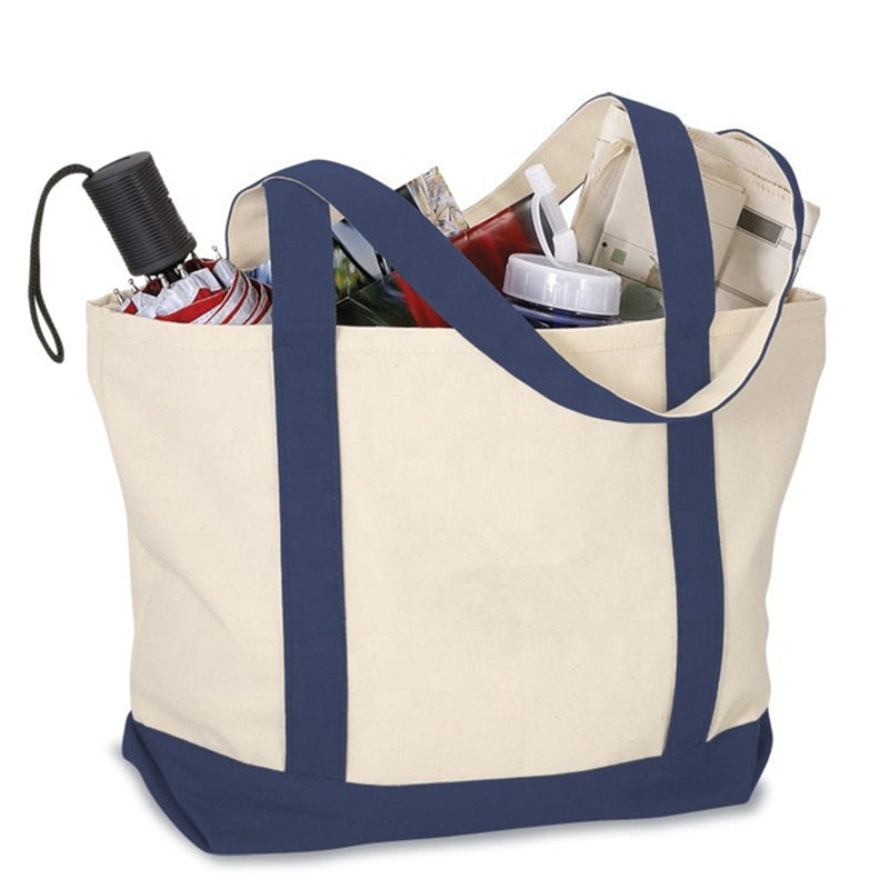 Reusable Eco Promotional Blank Tote Canvas Shopping Bag with Custom Printed Logo Linen Tote Bag SB-003