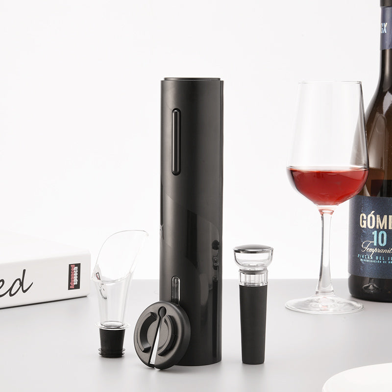 Wholesale Luxury Mens Christmas Gifts USB Rechargeable Electric Wine Opener Gift Set WSET-02
