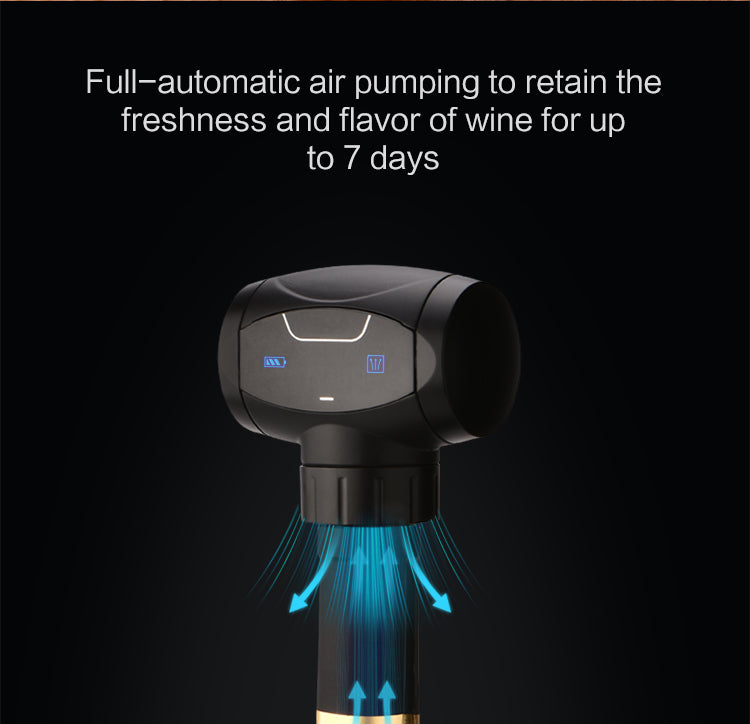 NEW Cordless Electric Wine Vacuum Pump Stopper with LED Light WS-001